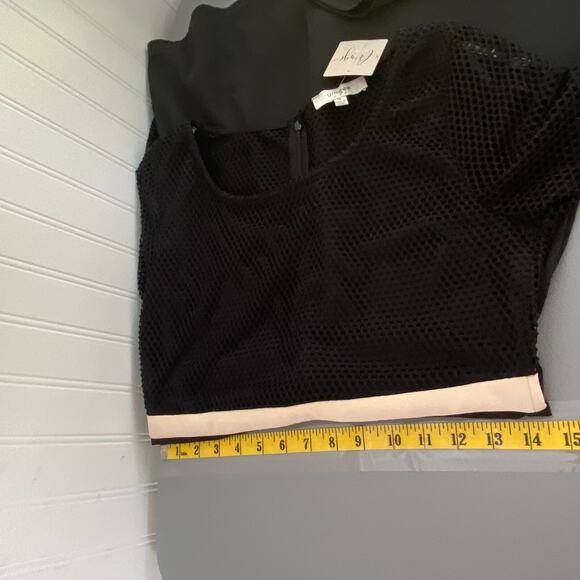 Umgee Womens Gothic Grunge Mini Dress Size M Mesh Sleeve Skater Preppy New - Picture 7 of 9